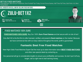 'zulu-bet1x2.com' screenshot