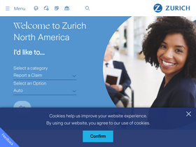 'zurichna.com' screenshot