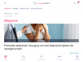 'zwangerenportaal.nl' screenshot
