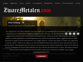'zwaremetalen.com' screenshot