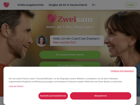 'zweisam.de' screenshot