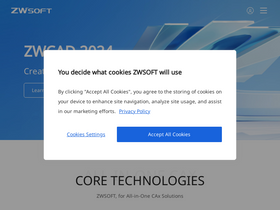'zwsoft.com' screenshot