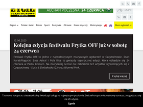 'zycieczestochowy.pl' screenshot