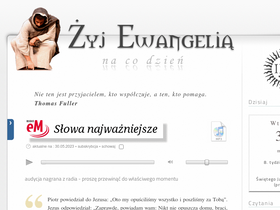 'zyjewangelia.net' screenshot