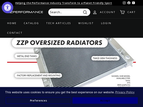 'zzperformance.com' screenshot